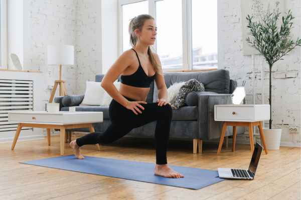 Woman exercising confidently after femiwand treatment Farnham